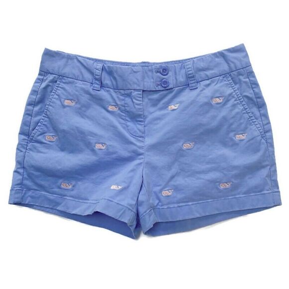 Vineyard Vines Dayboat Shorts Light Blue Pink Whales Preppy 2 - Picture 1 of 15